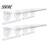 Floating Potted Plant Stands Window Suction Cup Storage Rack, Clear Acrylic Shelf with Microgreen Growing Trays Strong Adsorption, Stand for