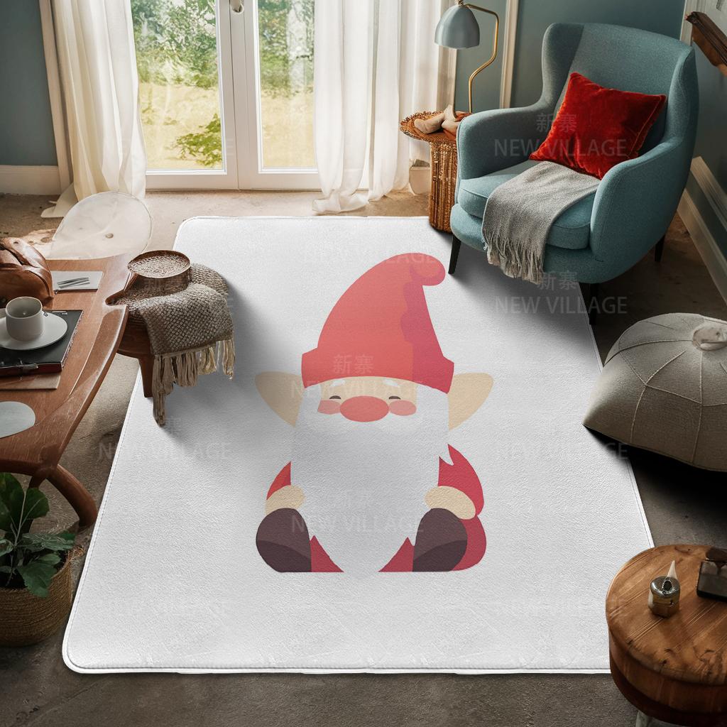 House Entrance Carpet Home Door Mat Living Room Bath Foot Bathroom Non-slip Water Absorption Rugs Bath Merry Christmas Winter