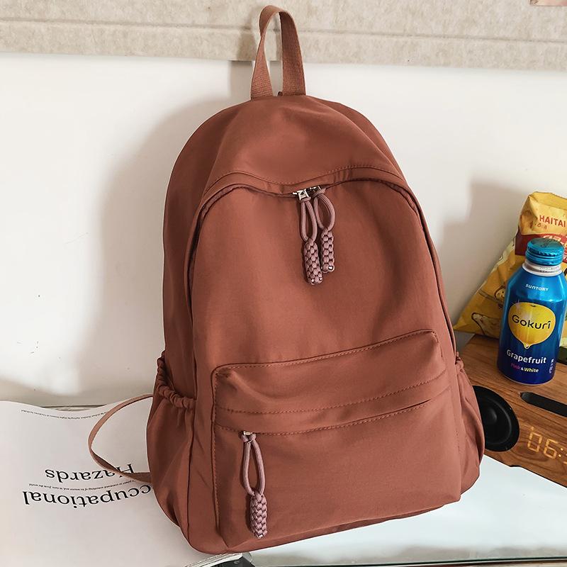 School Bag Girls College Students Burgundy Middle School Students High Quality Fashion Junior High School Students Elementary School Students Backpack