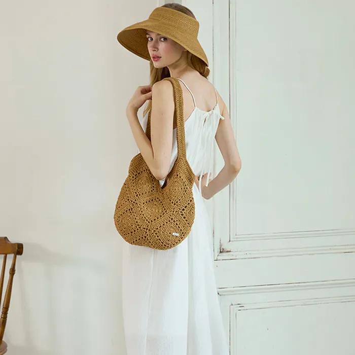 Giovanna Crochet Knit Shoulder Bag - 2 Colors