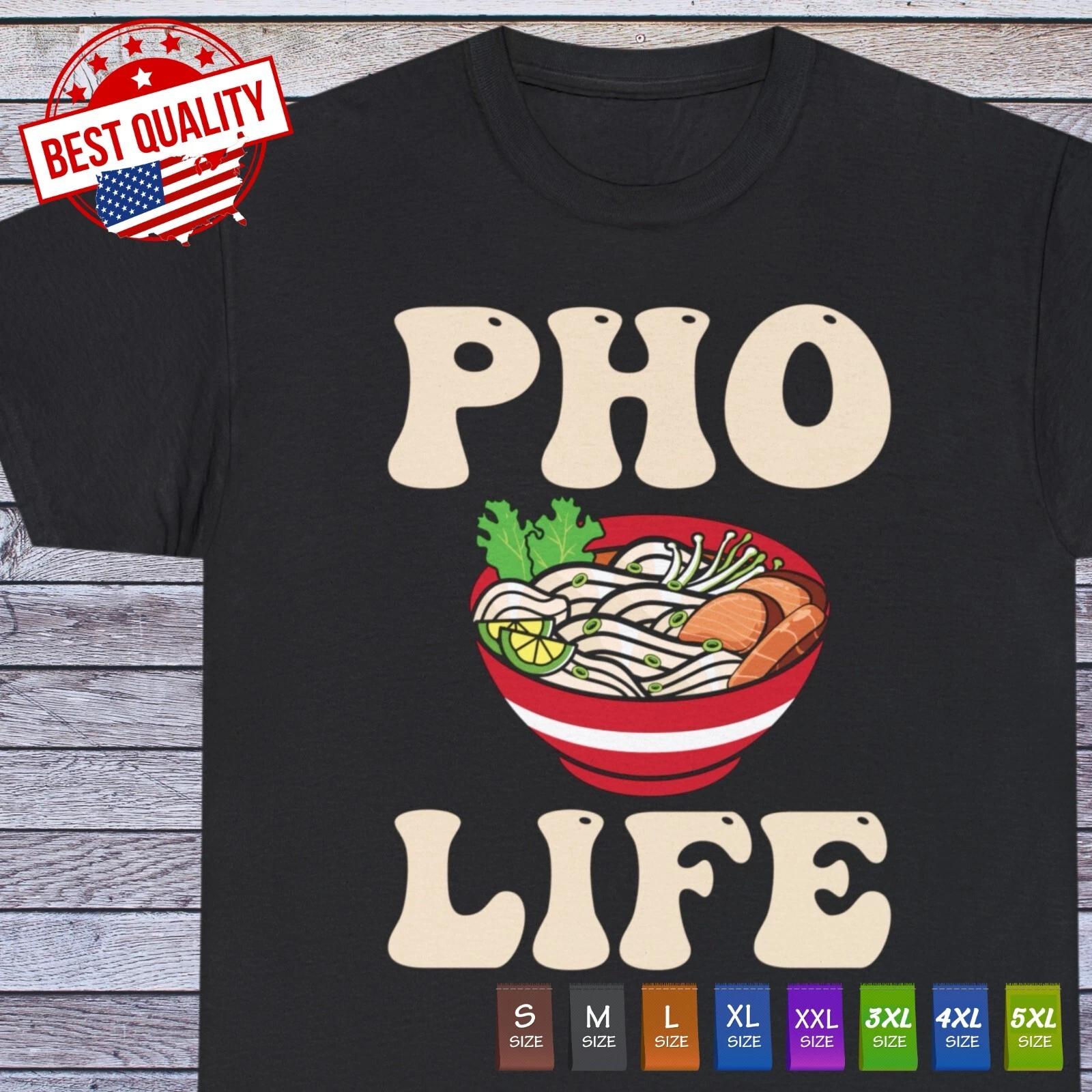 Pho life kawaii ramen manga japan T Shirt anime sushi love food 3XL