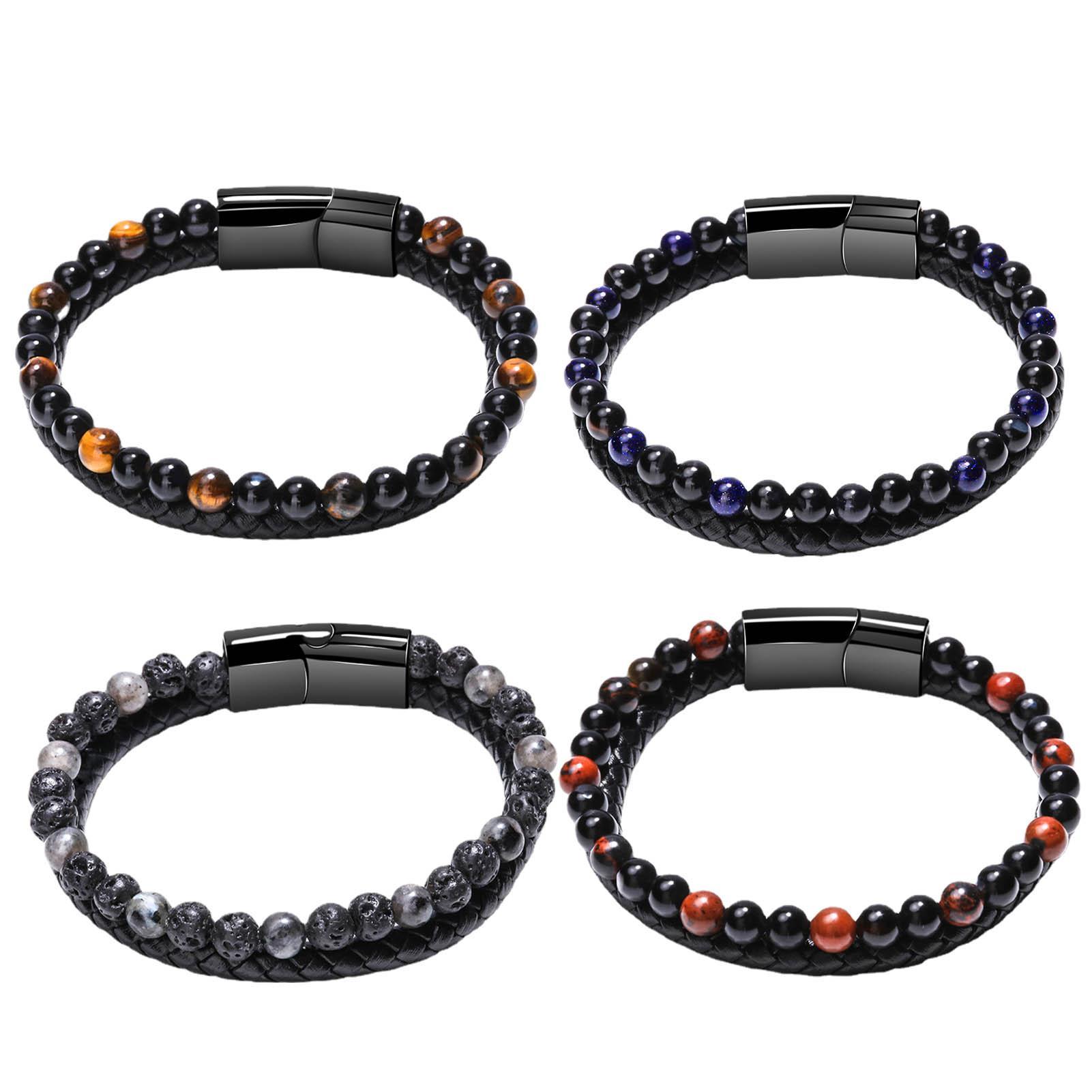 

Pro MAXHematie Браслеты из бисера|Браслеты с тигровым глазом для мужчин|Humanic+ Pro Браслеты из бисера гематит