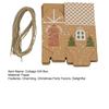 24 Pcs Christmas Cottage Gift Box 3D Pop Up House Shaped Gift Box Paper Treat Box for Holiday Party Favors Cookie Candy Packaging
