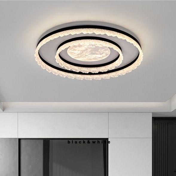 Italian Modern Minimalist Ceiling Light – Ice Crack Pattern, Full Spectrum, Round Design for Living Room and Hall.