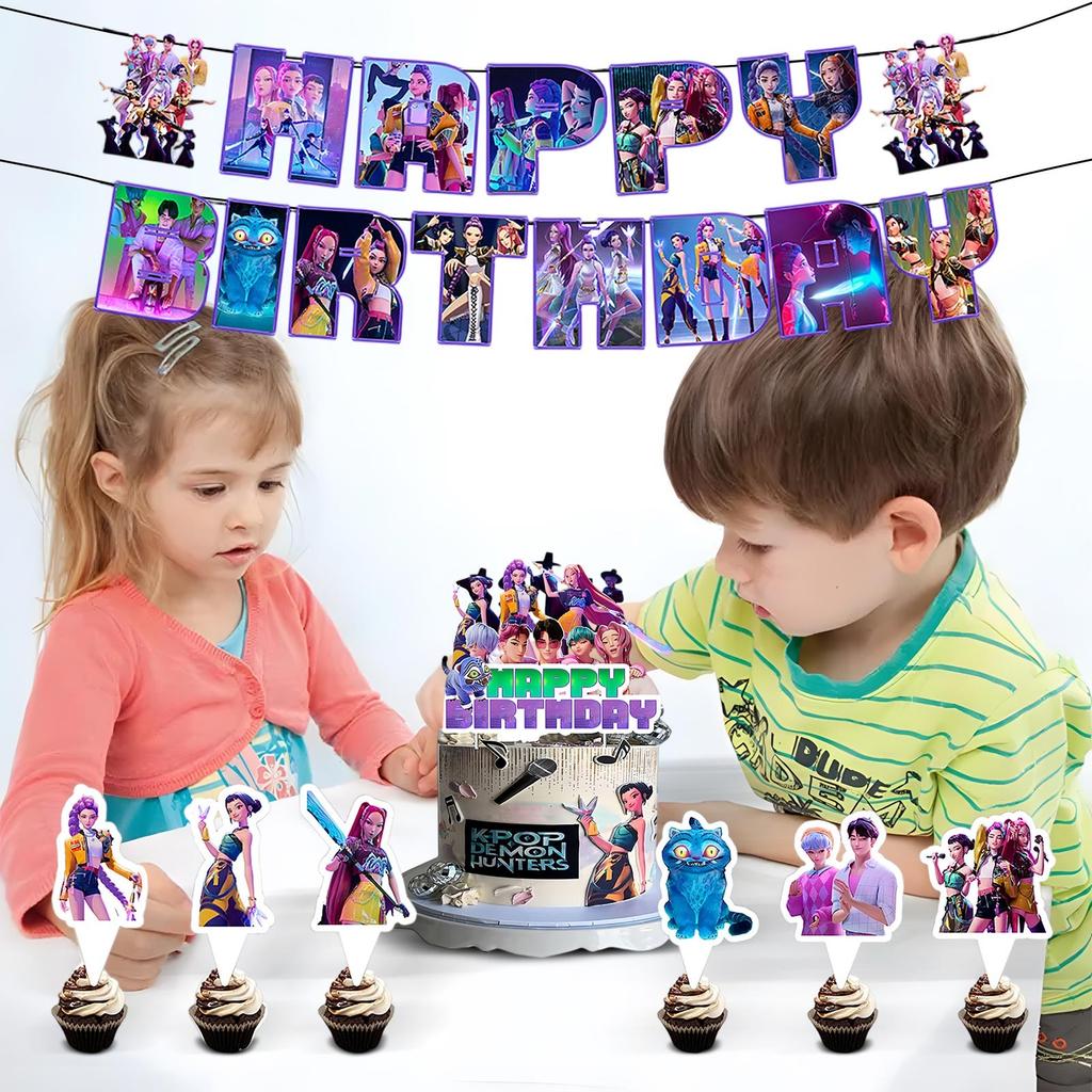 Theme Birthday Party Decoration Birthday Flag Balloons Cake