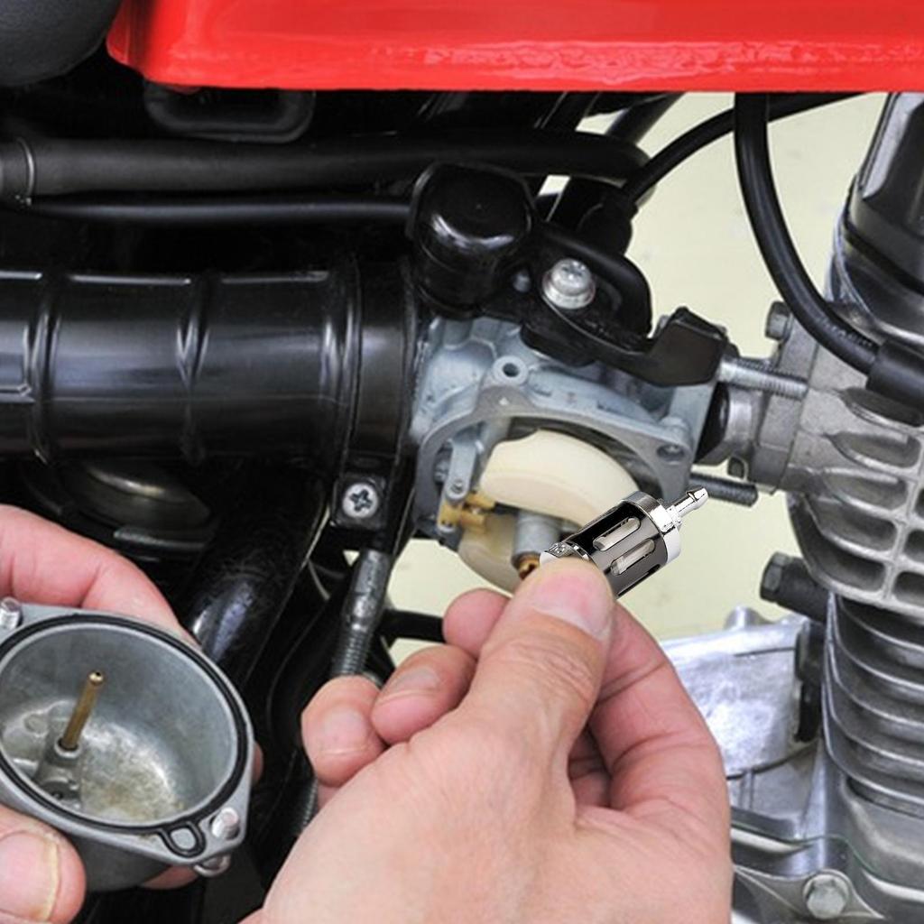Motorcycle Motor Oil Filter 8mm High Performance Oil Filter Metal Motorcycle Parts For Scooter ATV Dirt Bike Snowmobile