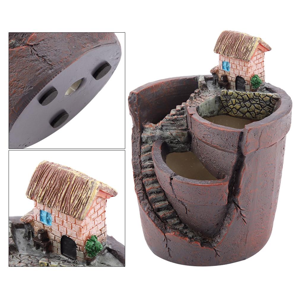 Vaso Per Piante Grasse Creativo A Forma Di Casetta Delle Fate In Resina - Vaso Sospeso Da Giardino Fatato (17x17x16 Cm)