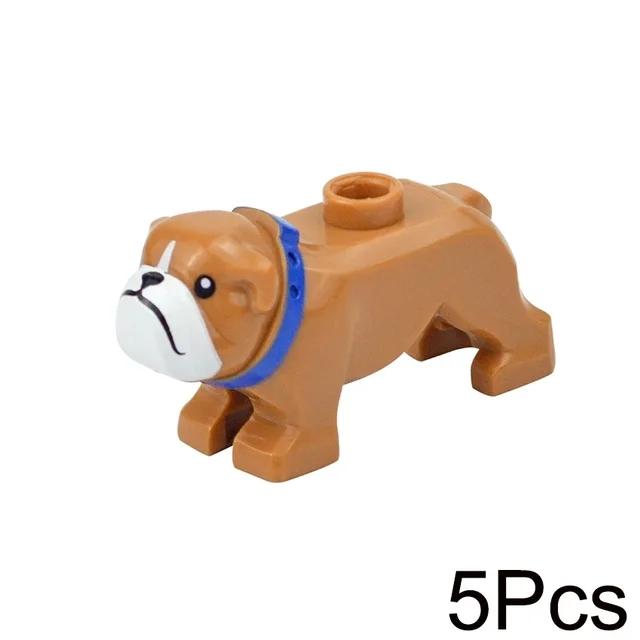 MOC Animals Building Blocks Flamingo Swan Otter Cat Dog Pug Chick Duck Eagle Sheep Owl Rabbit DIY Model Brick Toys for Children