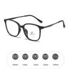 Ultralight Tr90 Glasses For Women Without Makeup Anti-blue Light Frame Men Flat Light Mirror 9506