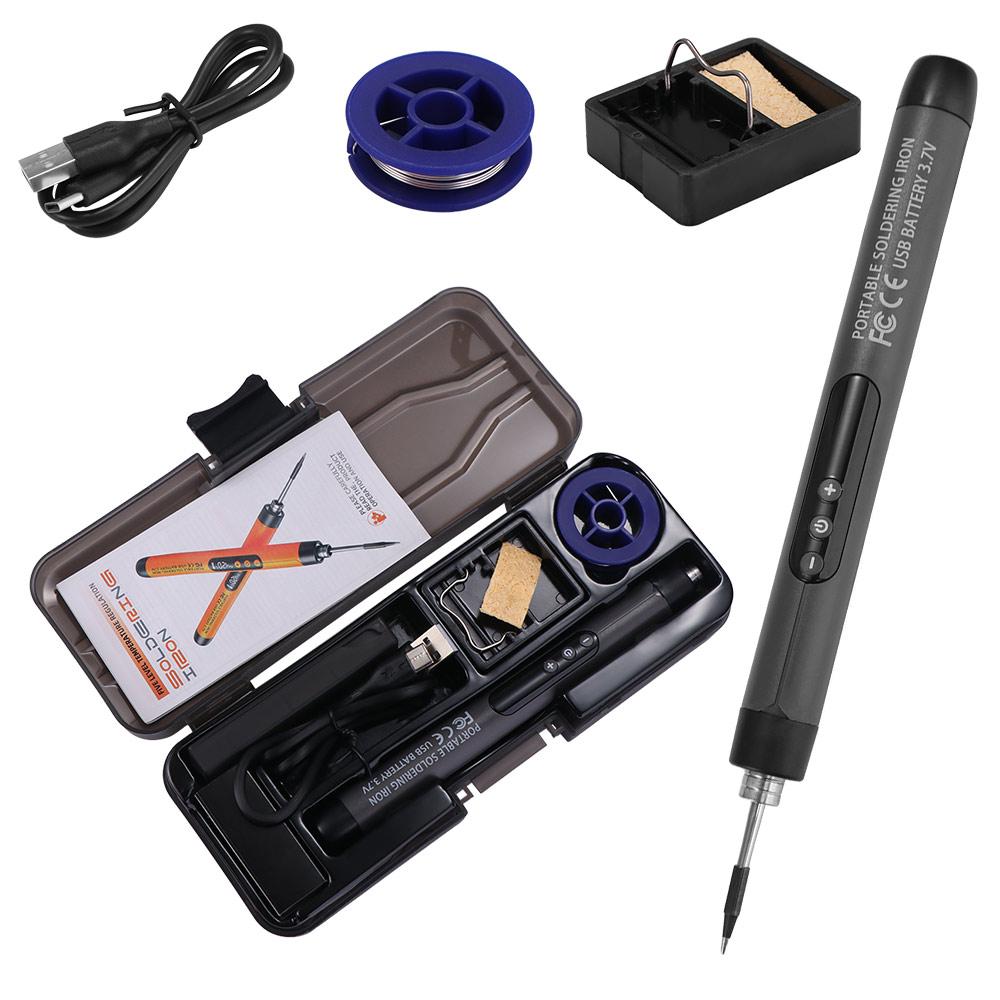 USB Electric Soldering Iron Set Intelligent 300-450 Temperature Adjustable USB Soldering Iron Set Wireless Charging