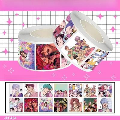 8/24Sheets Funny Kpop Demon Hunters Make A Face Puzzle Stickers Kids Make Your Own DIY Game Children Jigsaw Education Toy Gift