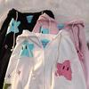 Sweatshirt Zip Hoodie Y2k Streetwear Loose Vintage Clothes Tops Harajuku Jacket Casual Gothic Oversized Cartoon Patchwork Top