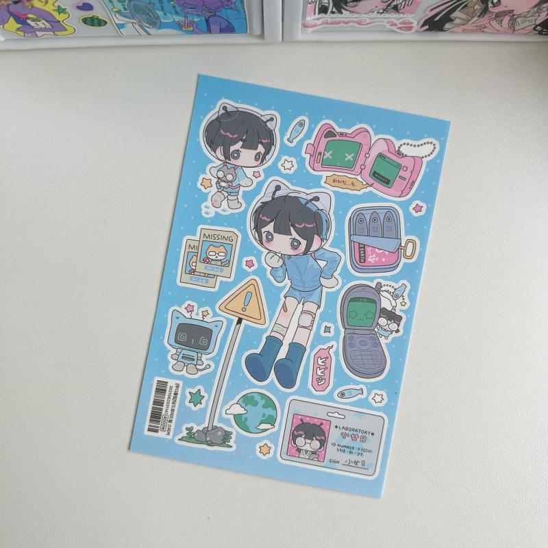 Сладкие Крутые Девушки Сибуи Наклейки Кавайи Y2K Мультяшные DIY Блокнот Скрапбукинг Декор A1