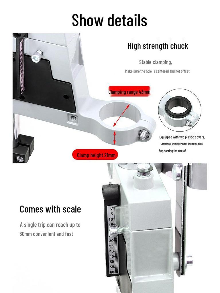 Mini Hand Drill Stand & Multifunction Bench Press with Flat-Nose Pliers and Table Vise
