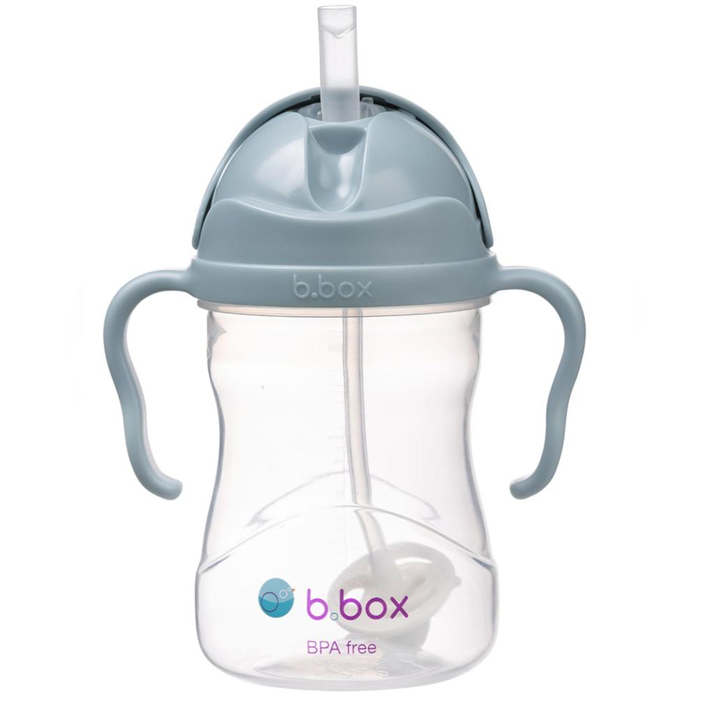b.box Leak-Proof Straw Mug, Drink from Any Angle, Baby Gift [Authentic b.box Product] [Sippy Cup] (Ocean, 1 Cup)