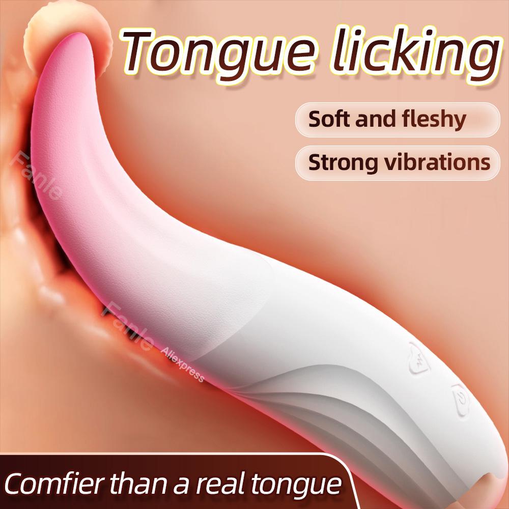 Nipple Vagina Tongue Licking Vibrator Massager Masturbation for Women Sex Toys Penetration Clitoris Stimulator Adult Supplies