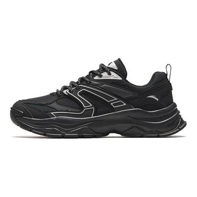 Scarpe Casual Basse Calde Comode Ammortizzanti Resistenti all'Usura Uomo Scarpe Casual Nero Argento 912348806-4