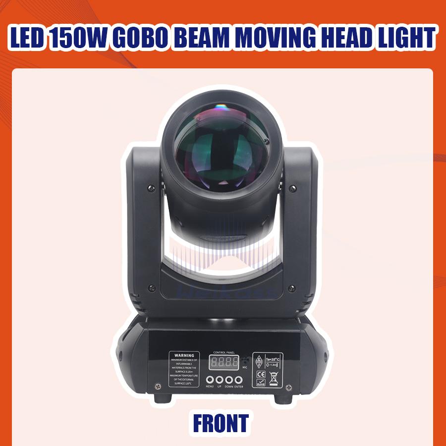 1-4Pcs 150W Beam Gobo Light 18Prism 8Gobo LED Spot Light Stage Effect Lighting DJ Disco Stage Moving Head Lights Stage
