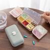 Sealed 10 Grids Pill Case Plastic Pill Storage Box Multi-functional Pill Dispenser  Home