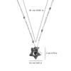 Modern Heart Pendant Jewelry Adjustable Bead Chain Necklace Fashion Pendant Necklace Star Neck Jewelry for Daily Party