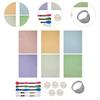 Sashiko DIY Kit Sewing Set Thread Xmas Tree Embroidery Water Soluble Template for Traditional