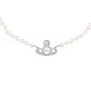 VIVIENNE WESTWOOD Roxanne Porcelain Saturn Pendant Necklace Women Necklace Silver 6301011G02P308P308