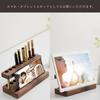 Pen Holder Smartphone Stylish Wooden Brush Desktop Storage Desk Office Queen-b & Stand, Pen, Holder, Smartphone, Tablet, Multi-functional Organizer,