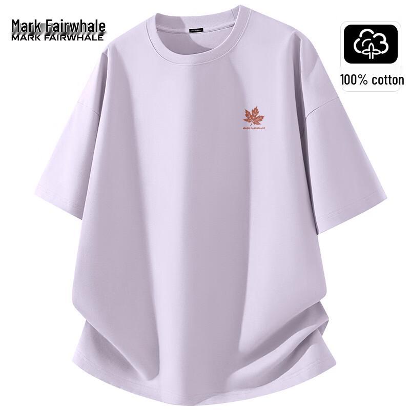 

Mark Fairwhale Men s 220g Heavyweight Cotton Loose Short Sleeve T-Shirt 5XL