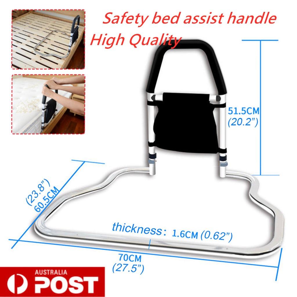 136kg Verstellbares Carevas Höhen Hand Bettgitter für Ältere Senioren mit Edelstahl Bett Haltegriff Sicherheits Handlauf 350LB CE/FDA/FSC Genehmigt