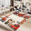 1PC Firefighter Dog Non-Slip Floor Carpet Compatible for Office&Living Room&Bedroom&Dining Room -  Soft & Pattern, Vibrant Colors-H0373