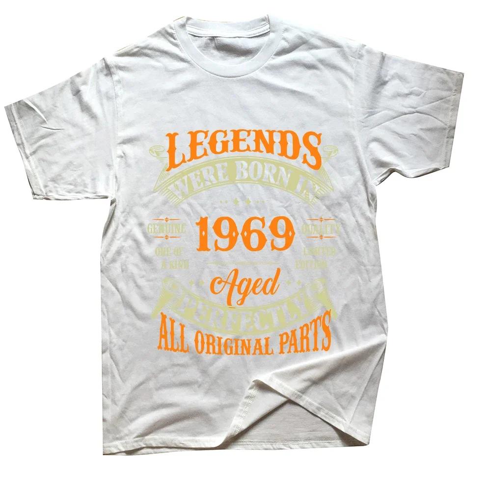 Legende 1969 Geburtstagsgeschenke 55 Jahre alt 55. Geburtstag Geschenk T-Shirts Sommer Grafik Streetwear Kurzarm T-Shirt Herrenbekleidung