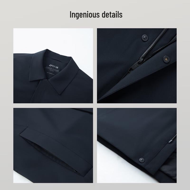 EMZ Erdos Men's Mid-Length Business Casual Windbreaker