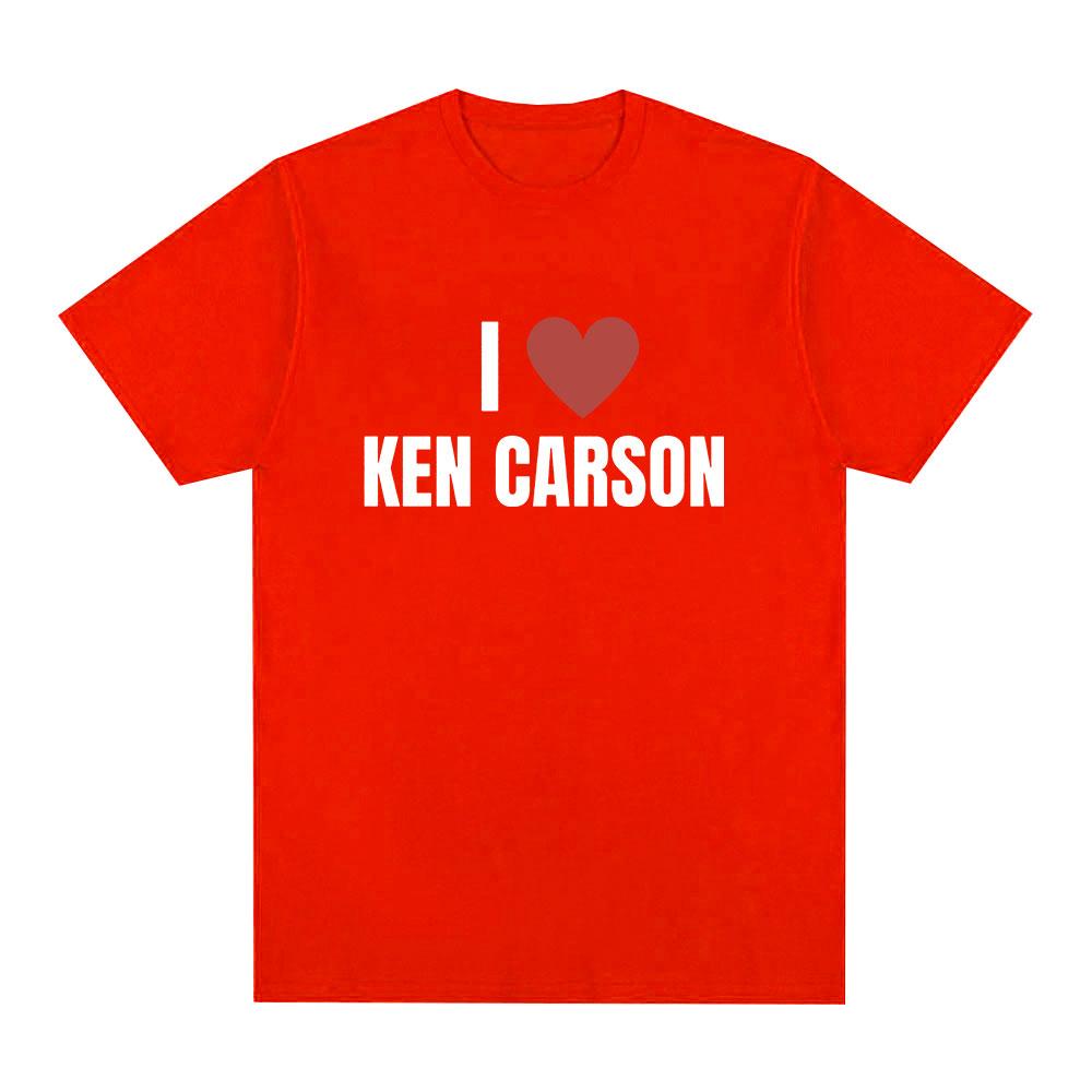 I Love Ken Carson T Shirts Men Women Fashion Hip Hop T-Shirt 100% Cotton Casual Cozy Oversized Short Sleeve T-shirts Streetwear