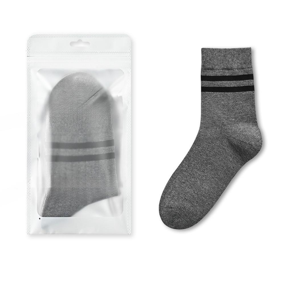 Men's Autumn and Winter Striped Cotton Anti Bacterial Deodorant Wicker Socks