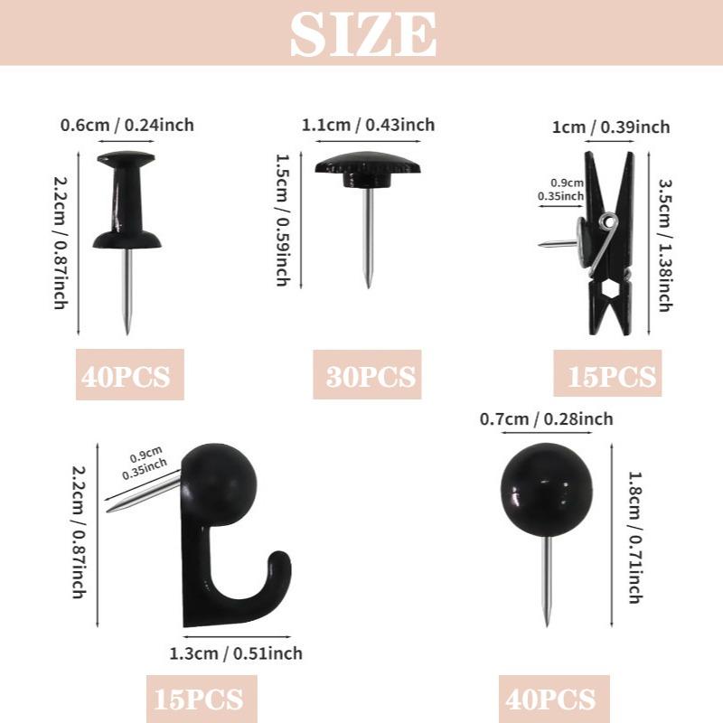 Multifunctional Pin Clip Set Creative Decorative Thumbtacks for Cork Board Map Photo Combination Home DIY Craft Supplies
