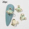 20pcs West after the planet nail jewelry, West after light luxury star cat's eye, Earth Planet wear nail accessories, nail accessories