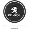 2Pcs Car Water Cup Pad Rubber Coaster Interior Accessories For Peugeot 408 308 5008 208 2008 3008 Landtrek Rifter 508 Valve cap