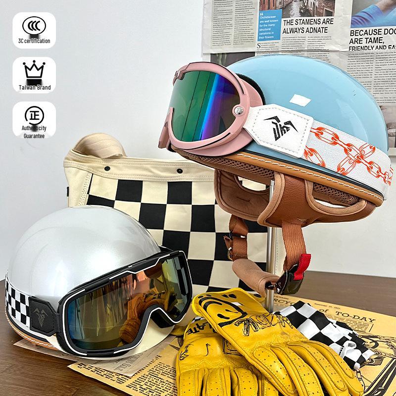 JEF Taiwan Retro Lightweight Helmet: 3C Certified for Summer, Unisex.