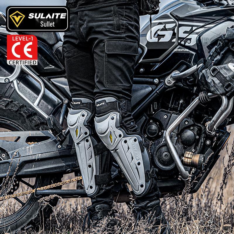 Motorcykelknä- och armbågsskydd för män och kvinnor - Andningsbart sommarskydd för körning och touring