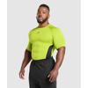 Gymshark ElemenT Baselayer T shirT zesT Green Black A2b4c Ec31