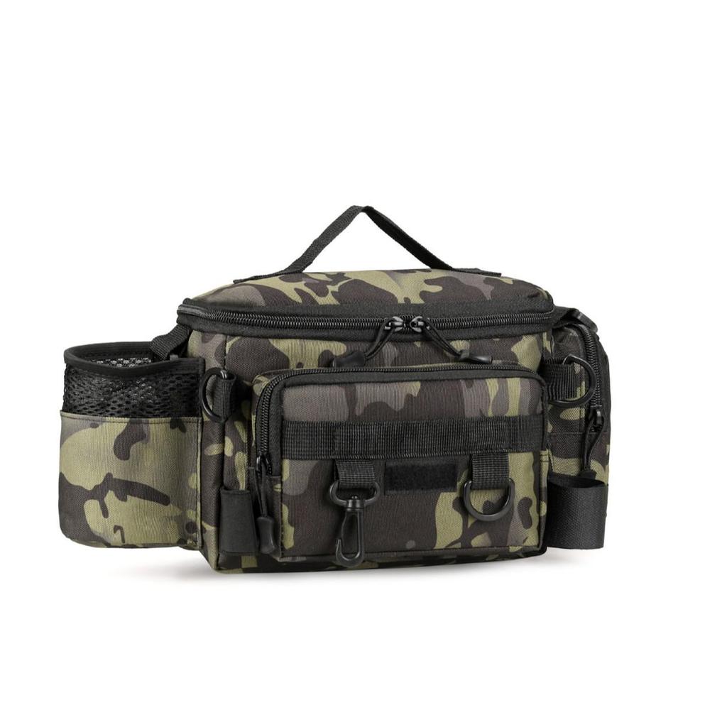 Multifunktionale Angeltasche mit großem Fassungsvermögen für Taille & Rute - Outdoor-Ausrüstungsaufbewahrung