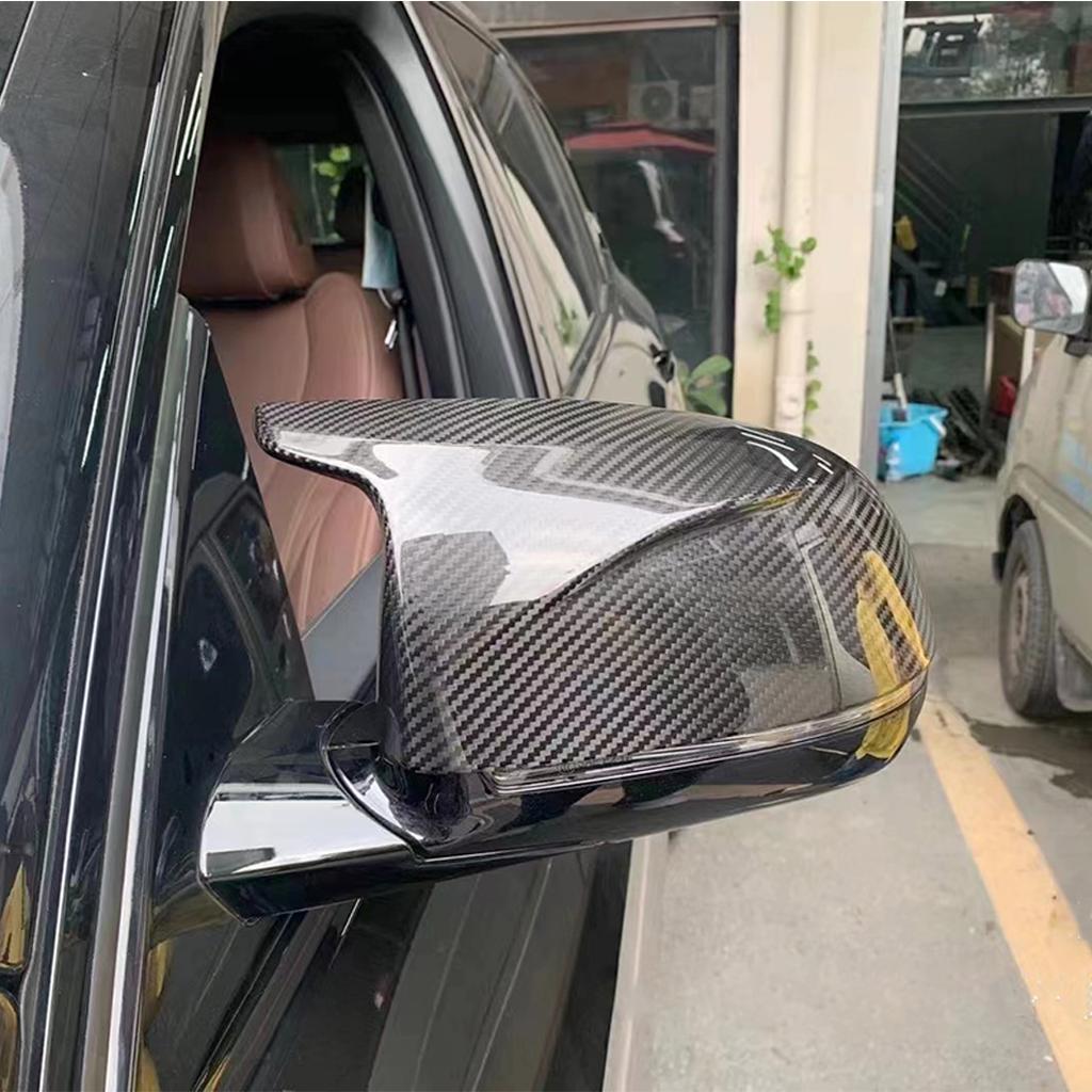 Rearview Mirror Cover For BMW X3 G01 G08 X4 G02 X5 G05 X6 G06 X7 G07 2019-2024 Real Carbon Fiber Side Mirror Shell Frame Case