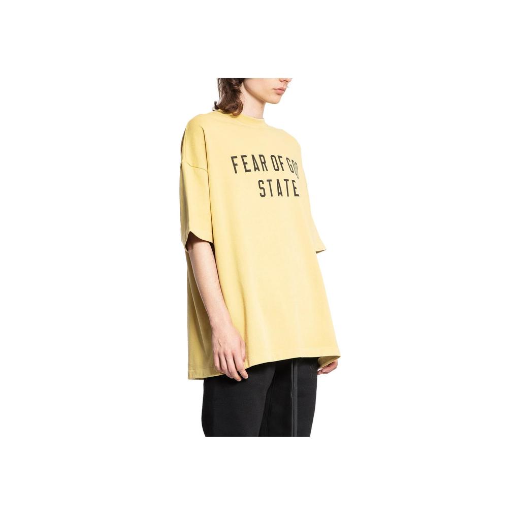 Fear of God Essentials Heavy Crewneck Tee Amber Men Tops Yellow 125BT242003F