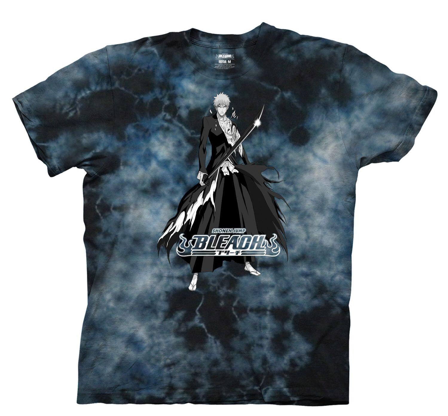 Bleach Kurosaki Ichigo Tensa Zangetsu Anime Officially Licensed Adult T-shirt XL