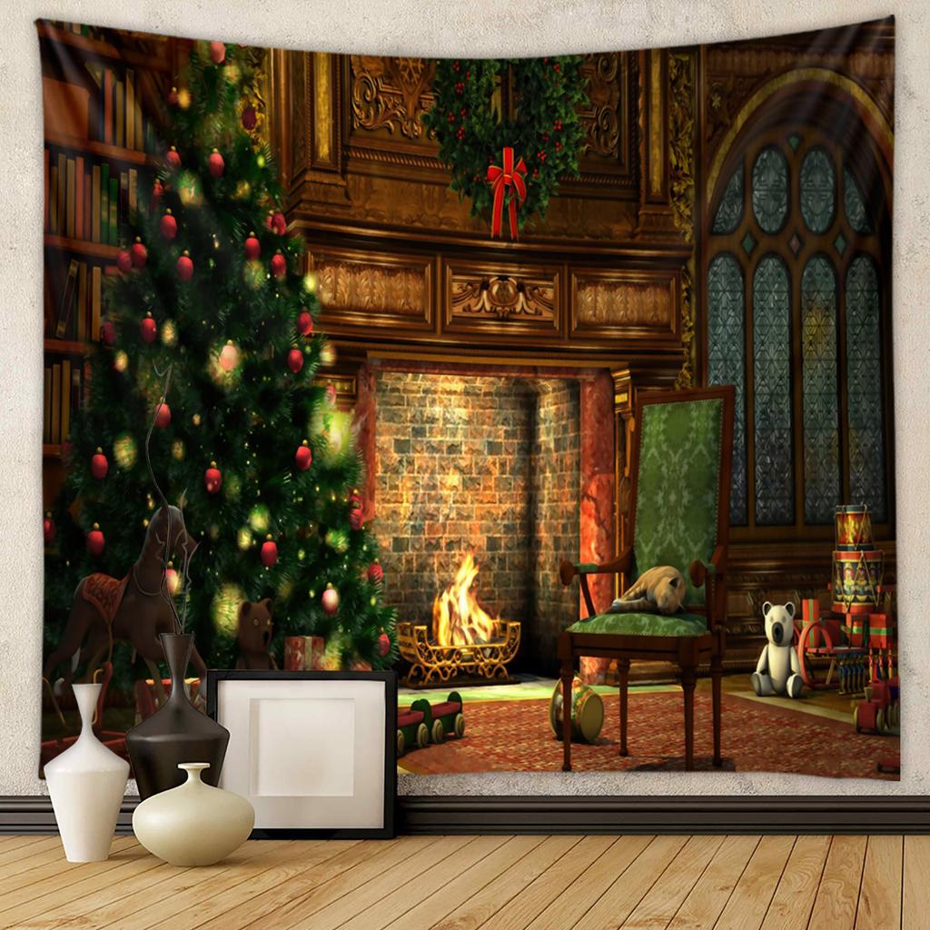 Grenzüberschreitender Außenhandelshintergrund, Stoffstil, hängender Stoff, Raum, hängender Stoff, Weihnachtsteppich