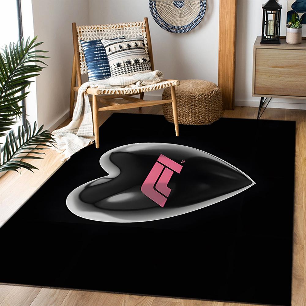 T Themed Antislip Carpet Durable Polyester Home Decoration Floor Mat Large Size Logo Design Suitable For Bedroom Living Room Restaurant Doorway Office