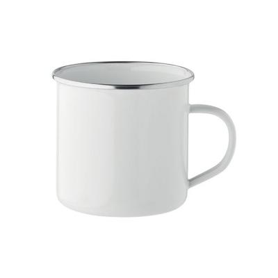 Silver L Enamel Sublimation 500ml Mug