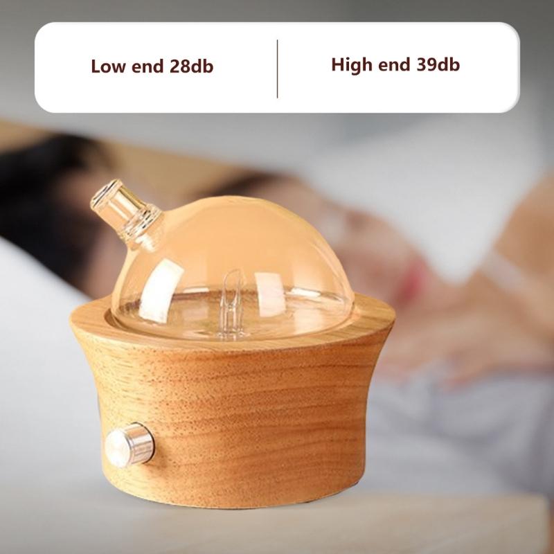 Luxurious Aromas Diffuser in Solid Wood and Glass Essential Diffuser Perfect for Creating Scented Ambiances for Home