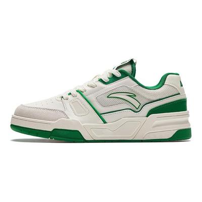 Lifestyle Series Flame 5.0 Non-Slip Wear-Resistant Low-Top Skate Shoes Women Sneaker White Green 122428081-2