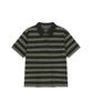 ENDOOR Vtg Dyed Stripe 1/2 Polo Shirt (Vtg Olive)